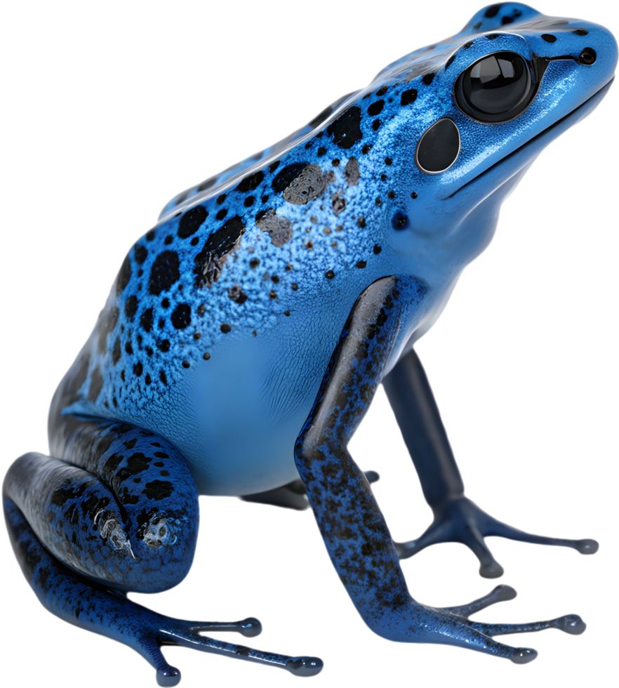 Colorful and Striking Poison Frog Clipart for Wildlife Artwork. . png
