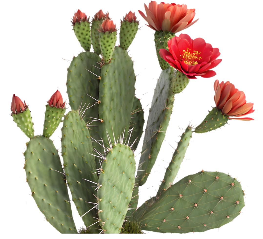 Sharp and Detailed Desert Cactus Artistic Visuals. . png