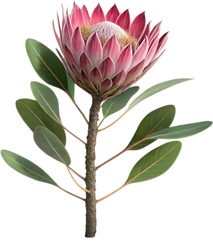 Tropical Botanical Protea Art Creation. . png