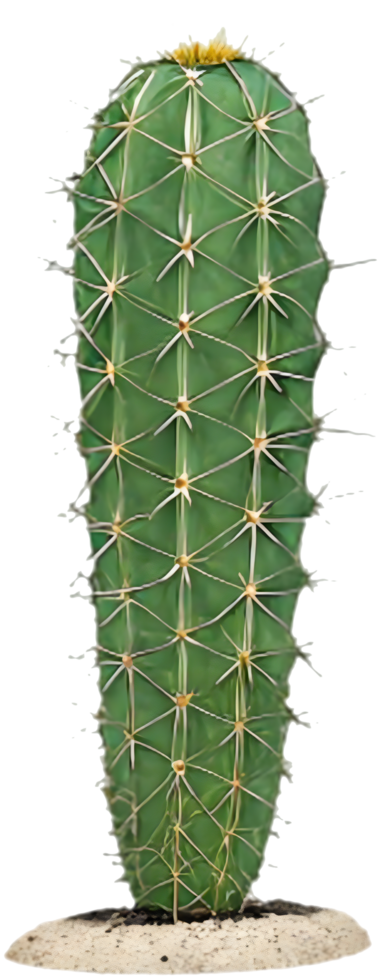 Eye Catching Prickly Pear Cactus with Desert Charm. . png