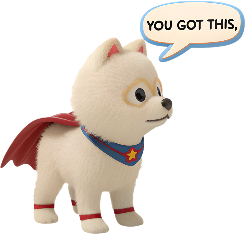 Heartwarming Playful Puppy Drawing Full of Joy. . png
