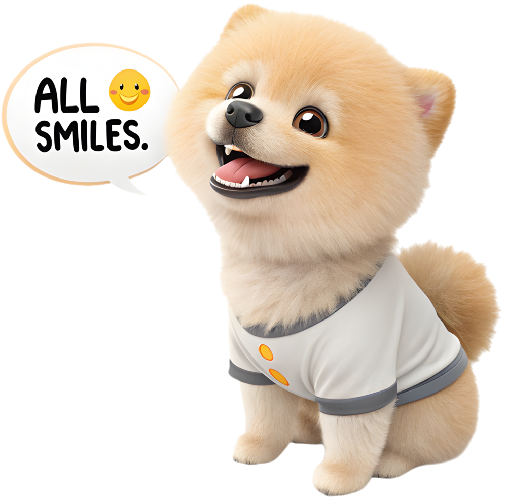 Happy Lovable Puppy Character Full of Fun Joy. . png