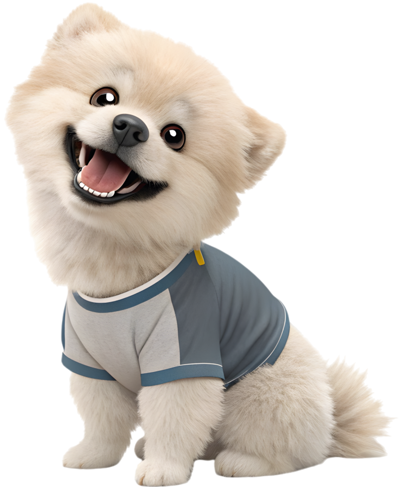 Joyful Happy Dog Cartoon Full of Playful Energy. . png