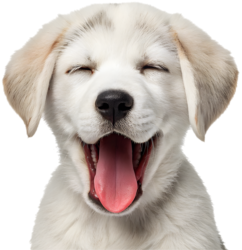 Playful Puppy Face Emoji for Fun Designs. . png
