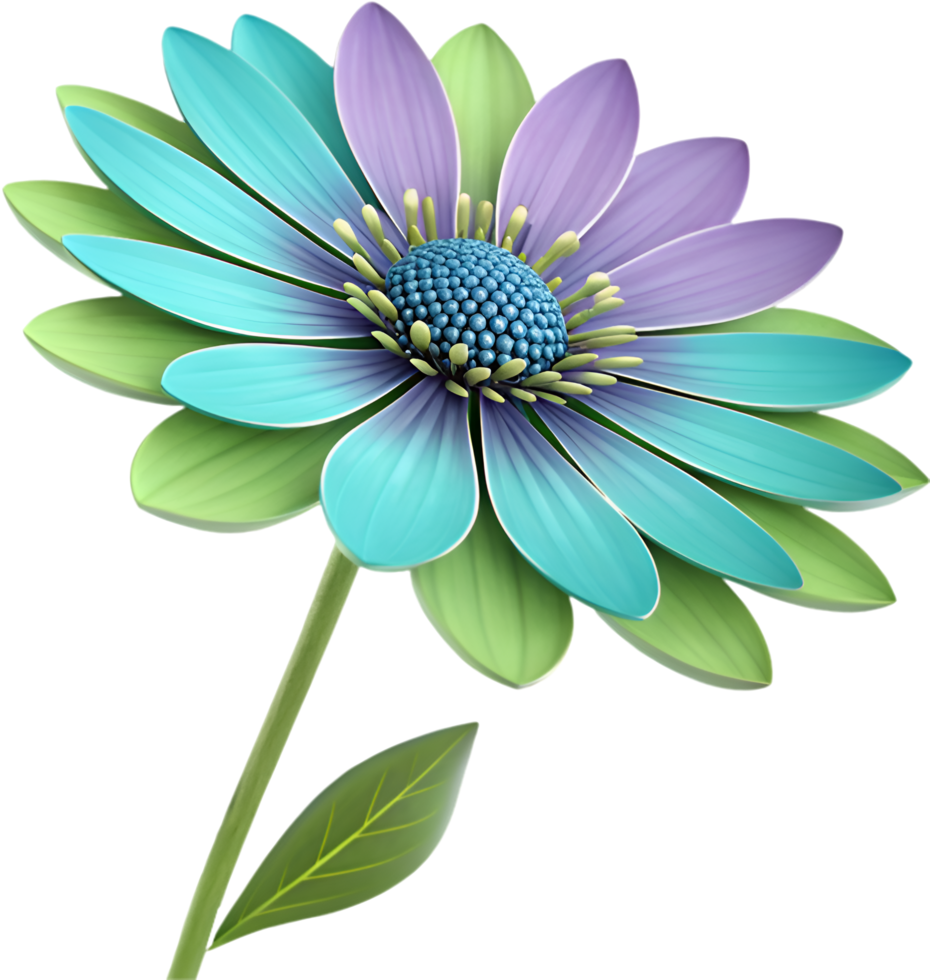 Funky swirly petals with vintage boho aesthetic. . png
