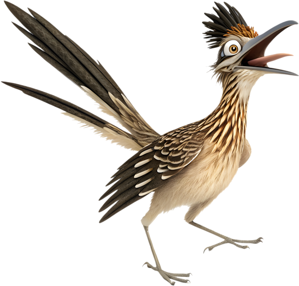 Desert Bird Roadrunner with Stunning Animation. . png