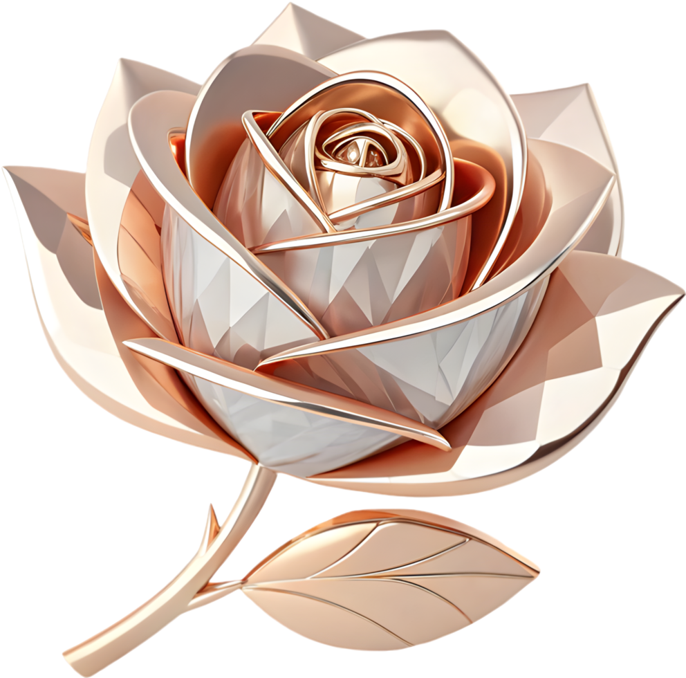 Modern Elegant Rose Flower Logo Clipart Premium Bloom Beautiful Artwork Classic Branding. . png
