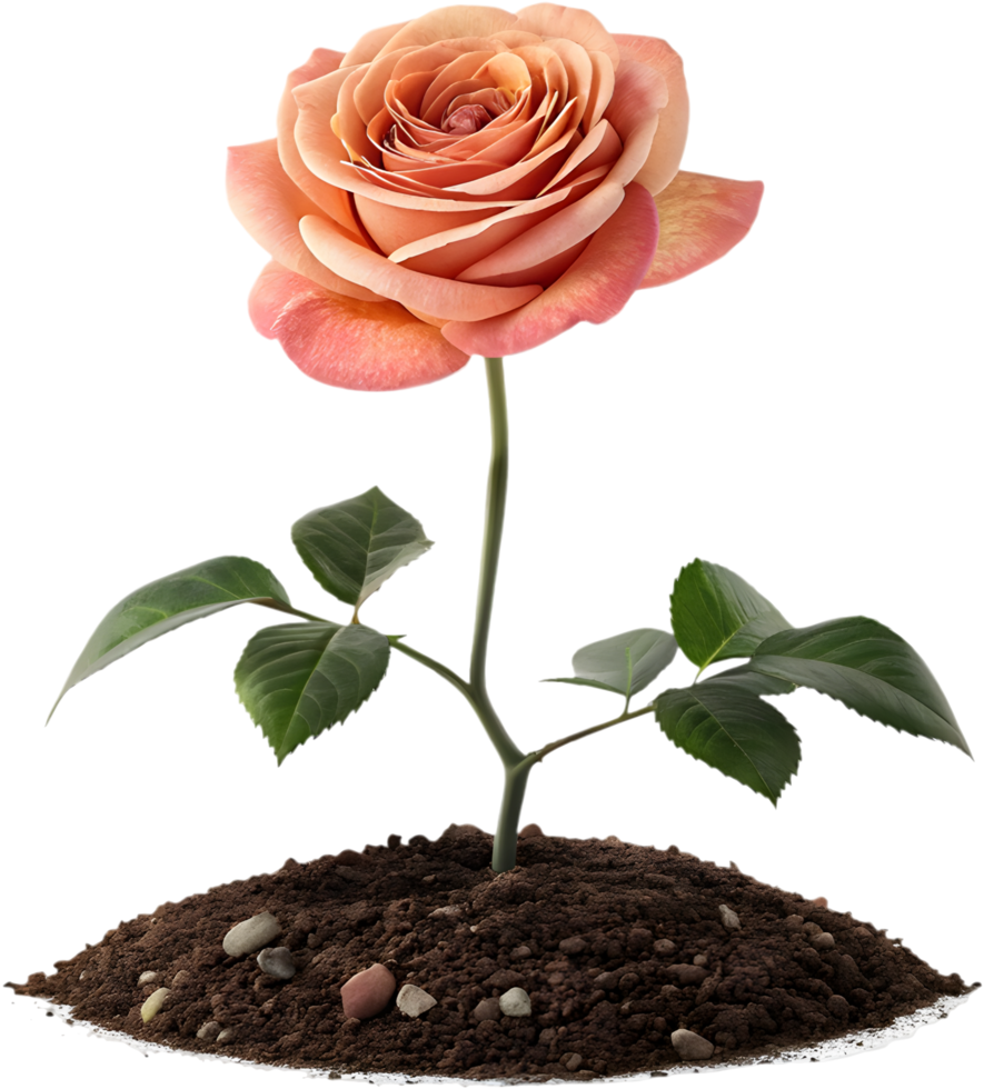 Bright Rose Clipart for Nature-Themed Artwork. . png