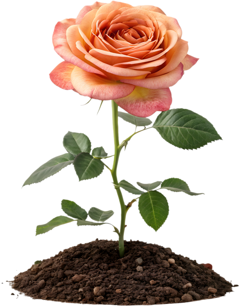 Bold Rose Flower Clipart for Unique Art Creations. . png