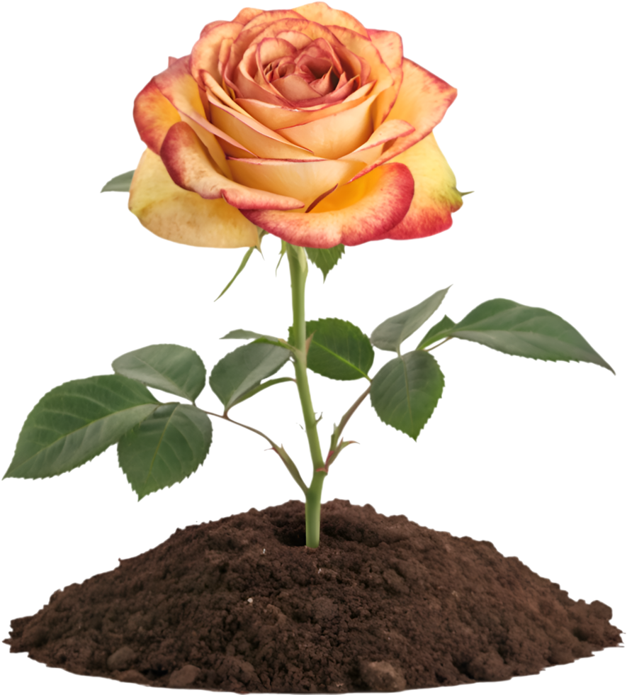 Red Rose Flower Clipart for Decorations and Invitations. . png