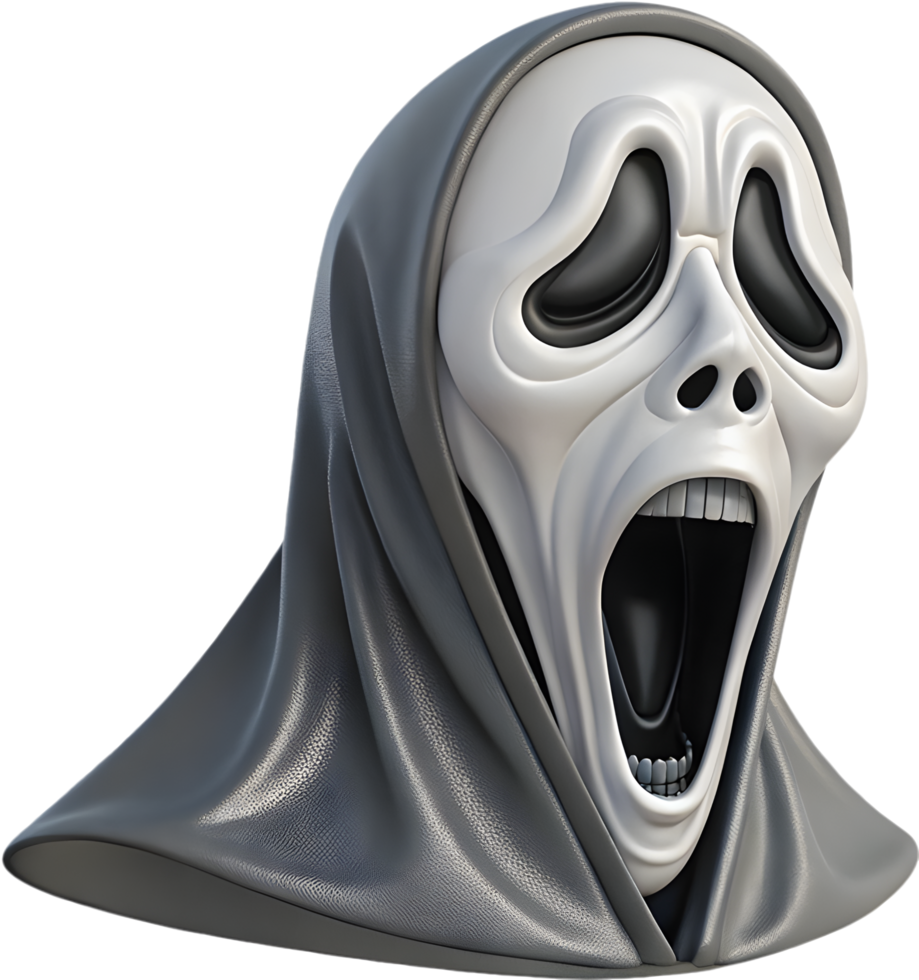 Chilling Halloween Mask Clipart for Fearful Faces. . png