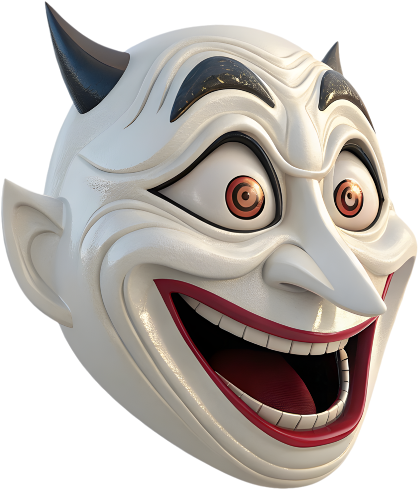 Horrifying Halloween Mask Clipart for Spooky Decorations. . png
