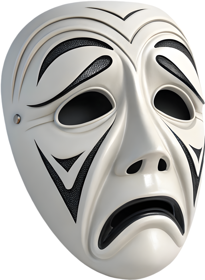 Frightening Halloween Mask Clipart for Spooky Art. . png