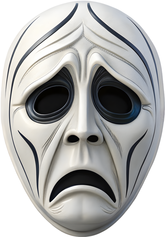Scary Halloween Mask Clipart for Creepy Designs. . png