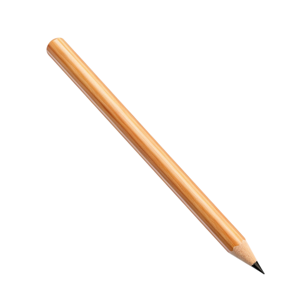 Wooden pencil floating in miir png