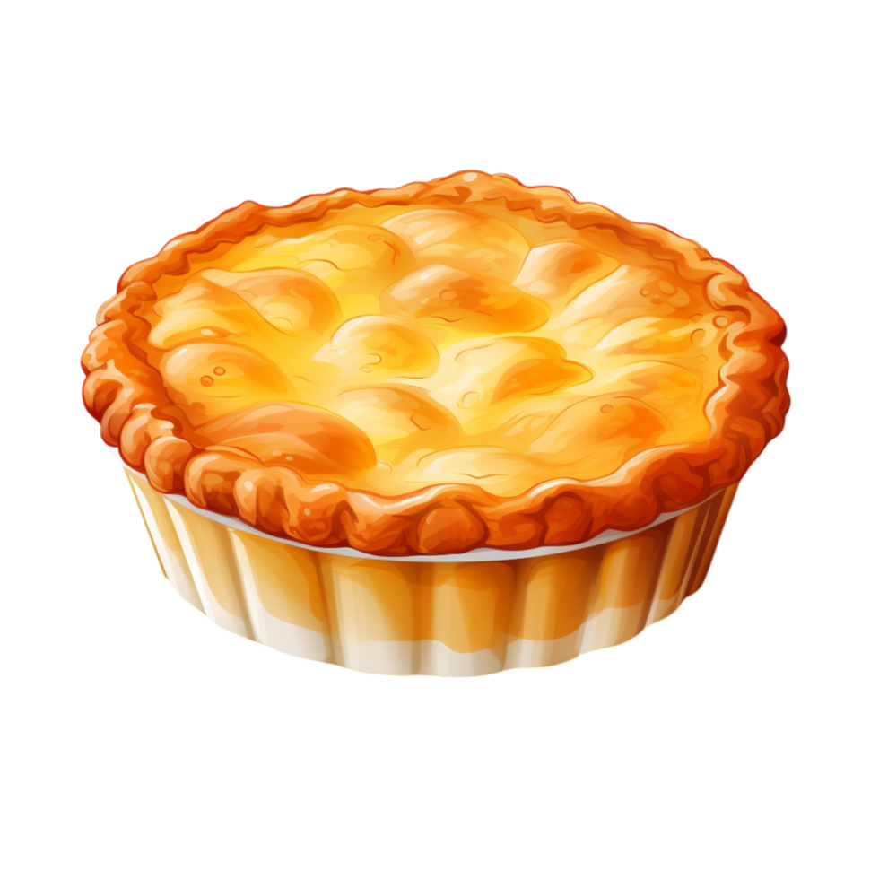 Golden baked pie a flaky crust png