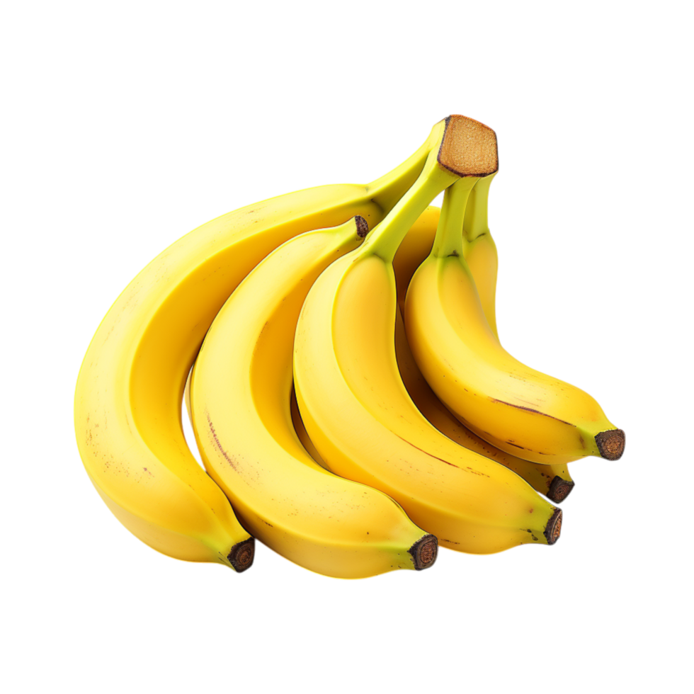 Ripe bunch of yellow bananas a natural curve png