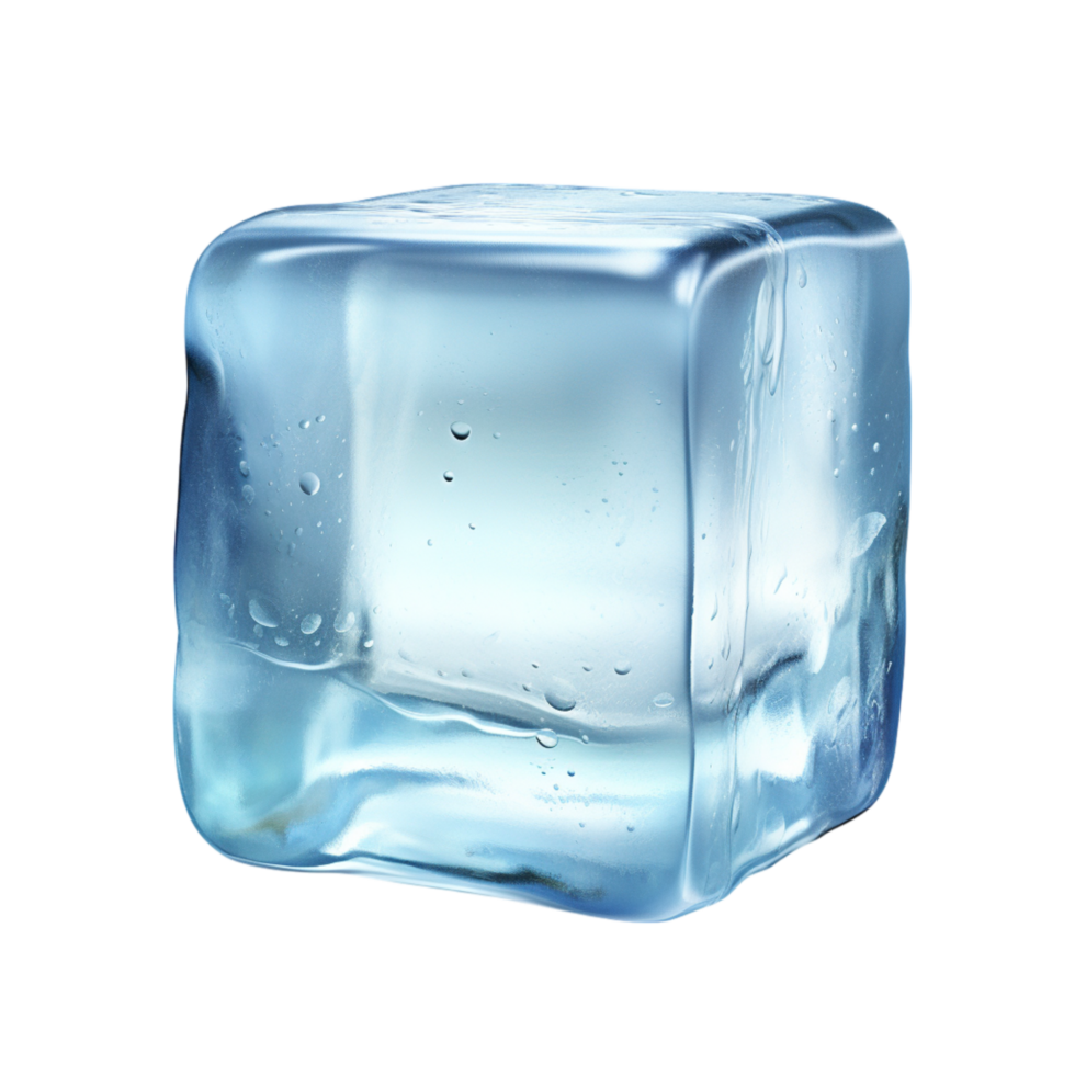 melting ice cube a glossy chilled appearance png