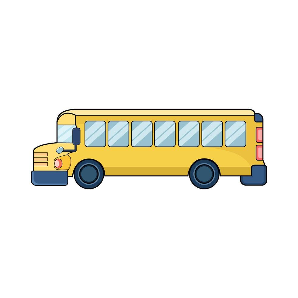 illustration of Bus school vector