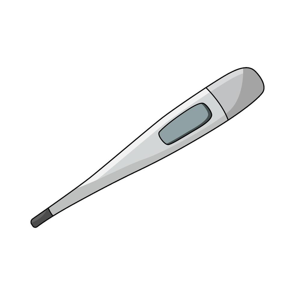 illustration of A Digital Thermometer vector