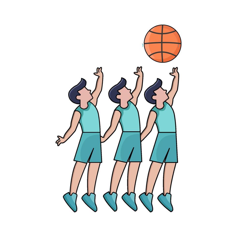 illustration of Three Pointer vector