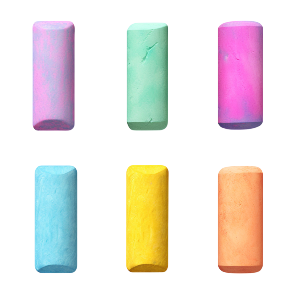 Colorful pastel rectangular chewing gum pieces neatly arranged png