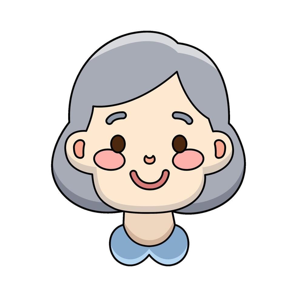 illustration of Grandmother vector