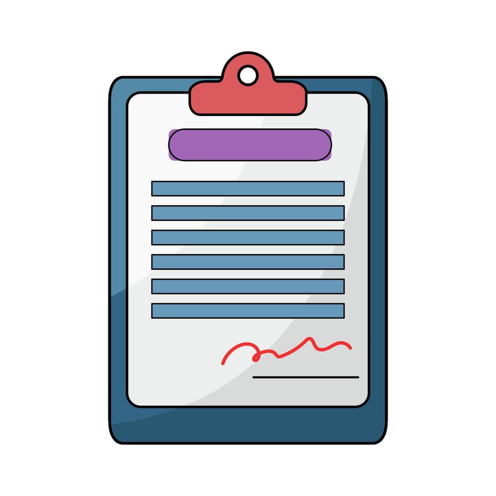 illustration of Fake Contract vector