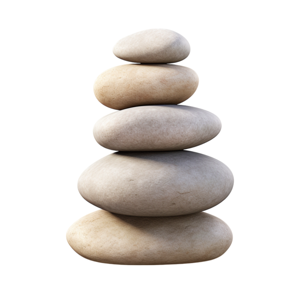 A stack of stones on a black background png