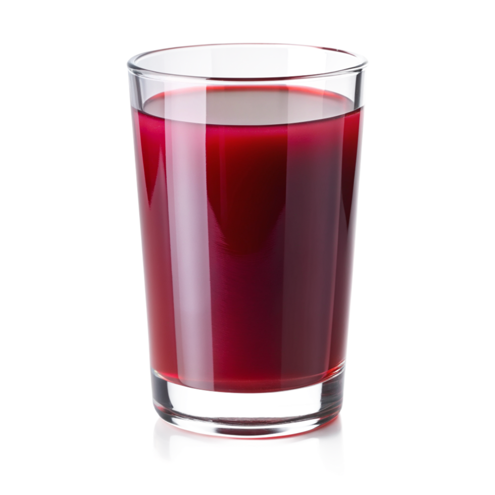 Refreshing Glass of Deep Red Beet Juice Beverage png