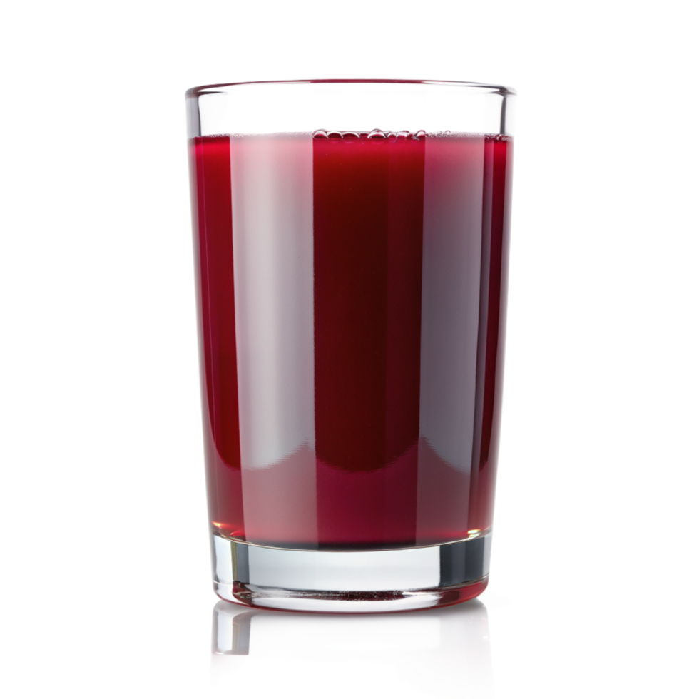 Refreshing Glass of Deep Red Cranberry Juice Beverage png