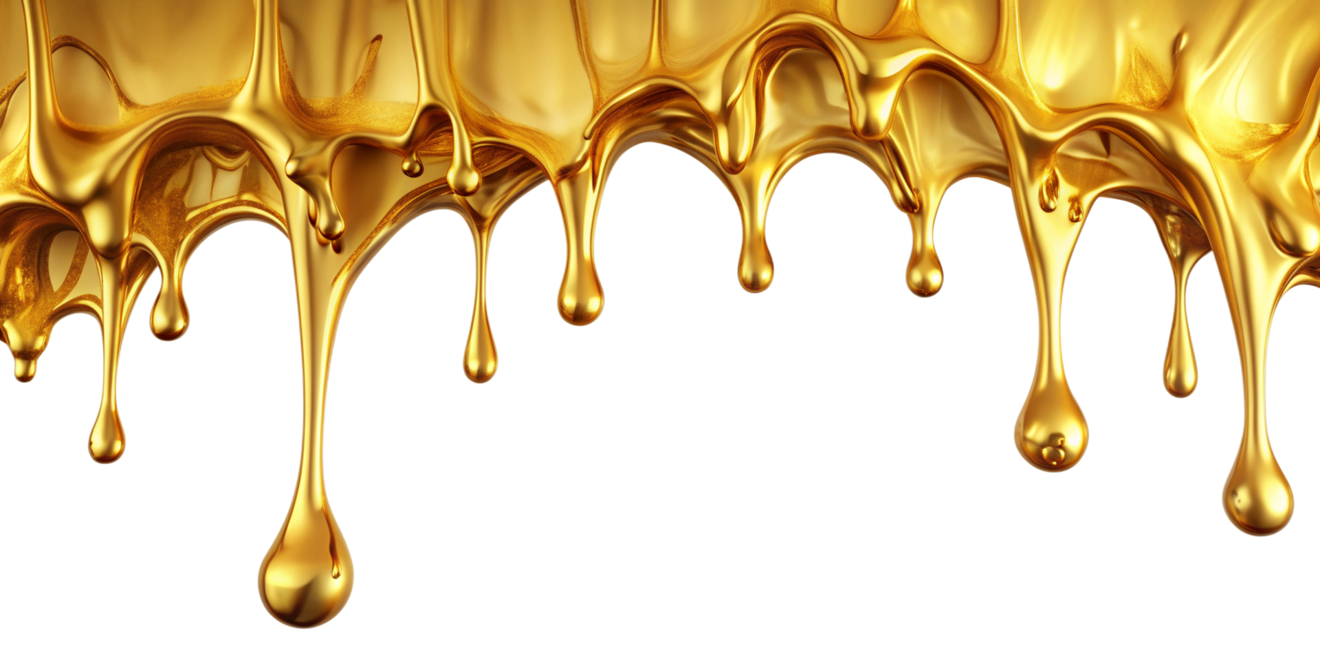 Liquid Gold Dripping Downwards on Black Background High Resolution Image png