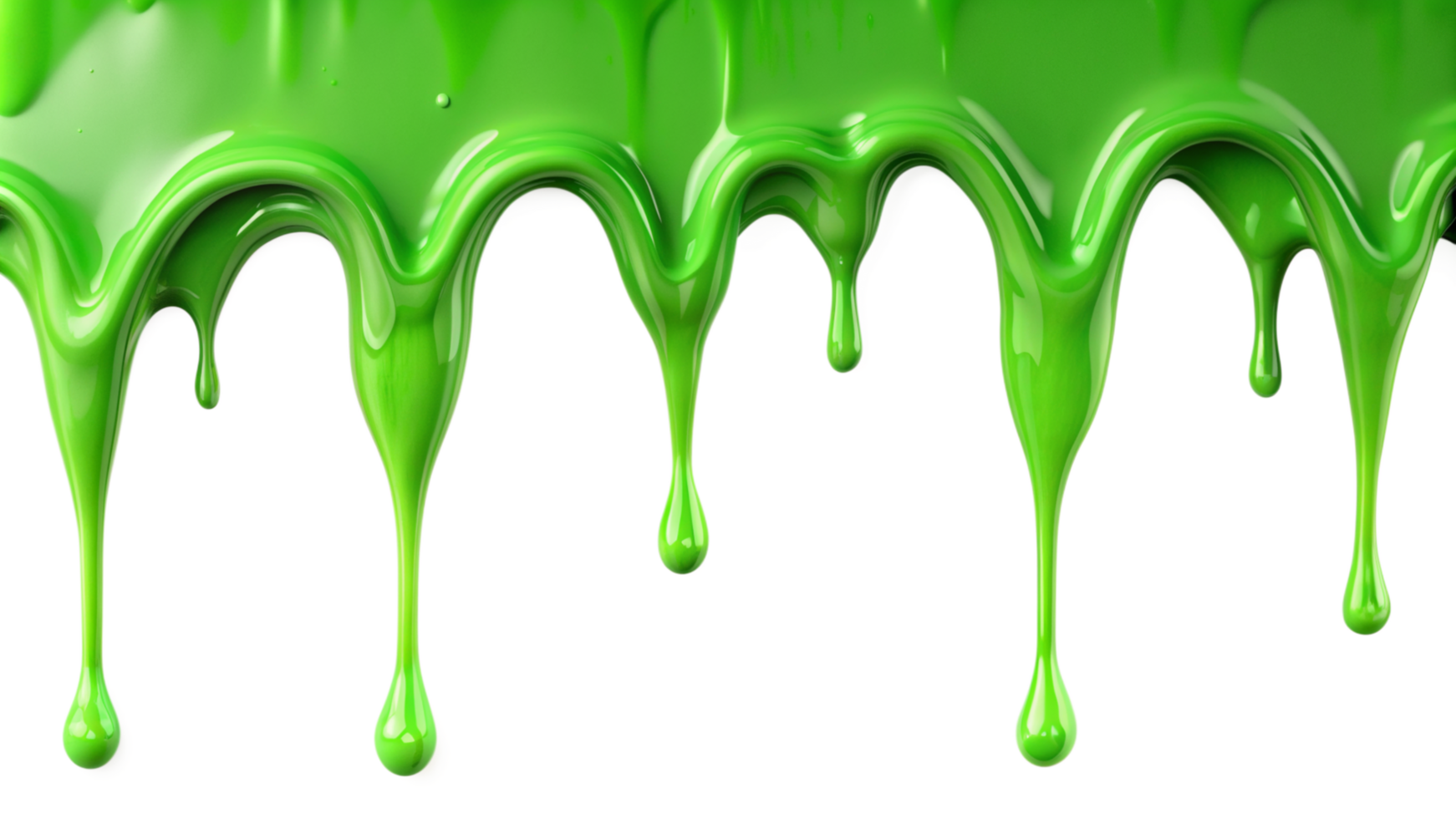 Bright Green Slime Dripping on Background Viscous Gooey Liquid Texture png