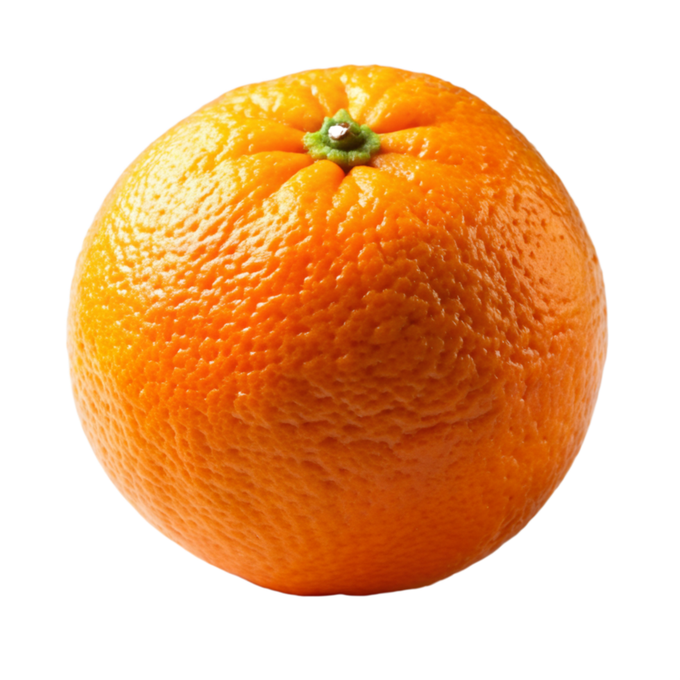 A Single Ripe Orange Fruit Isolated on Black Background High Resolution Image png