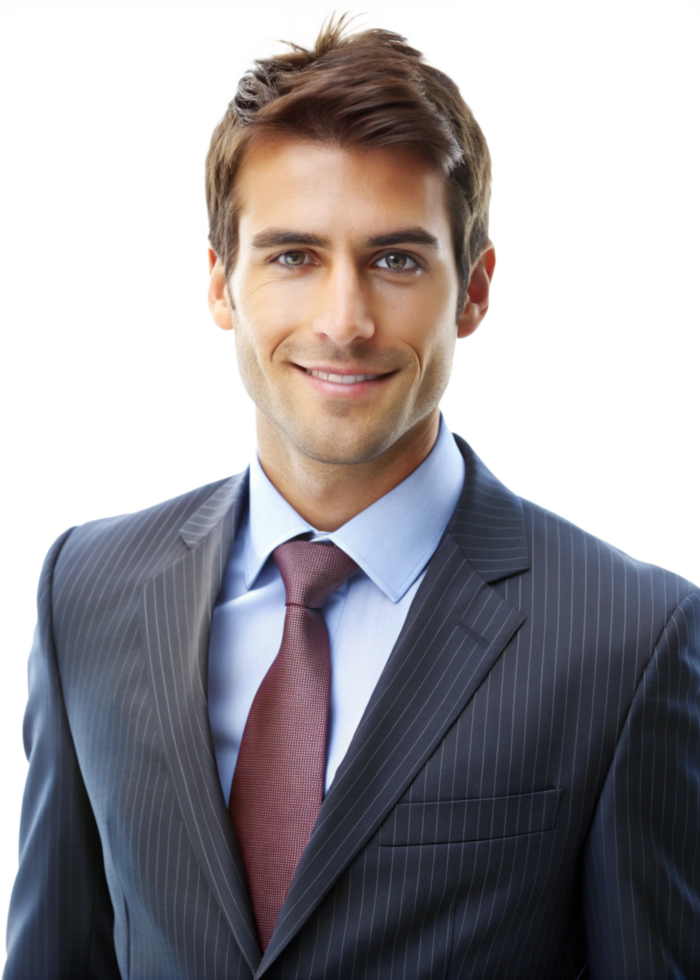 Portrait of a Handsome Smiling Businessman png