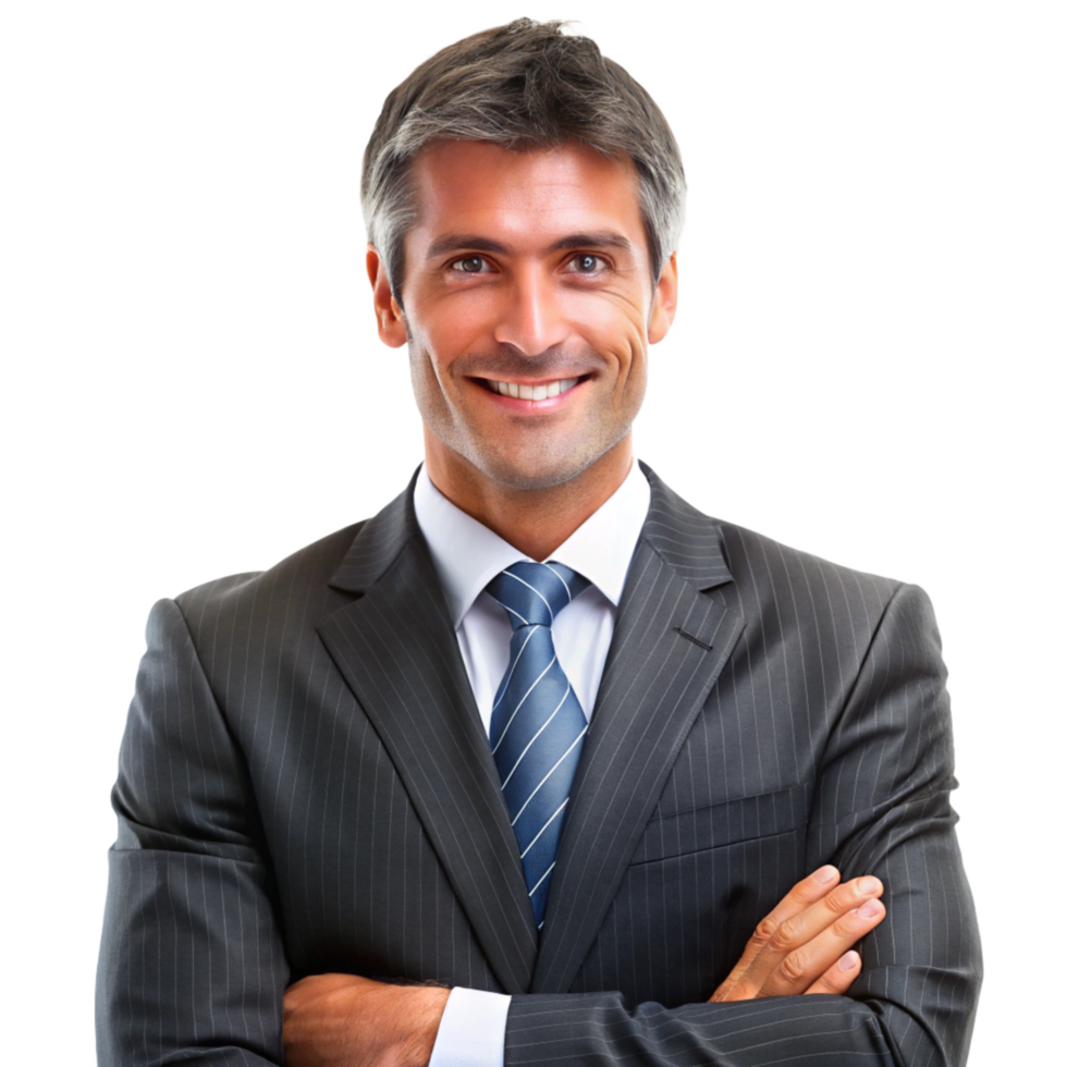 Portrait of a Confident Successful Businessman png