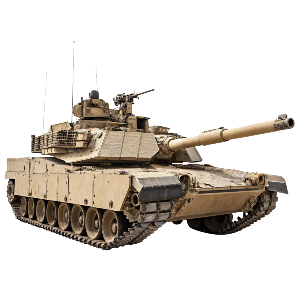 M1A2 Abrams Main Battle Tank in Desert Camouflage png