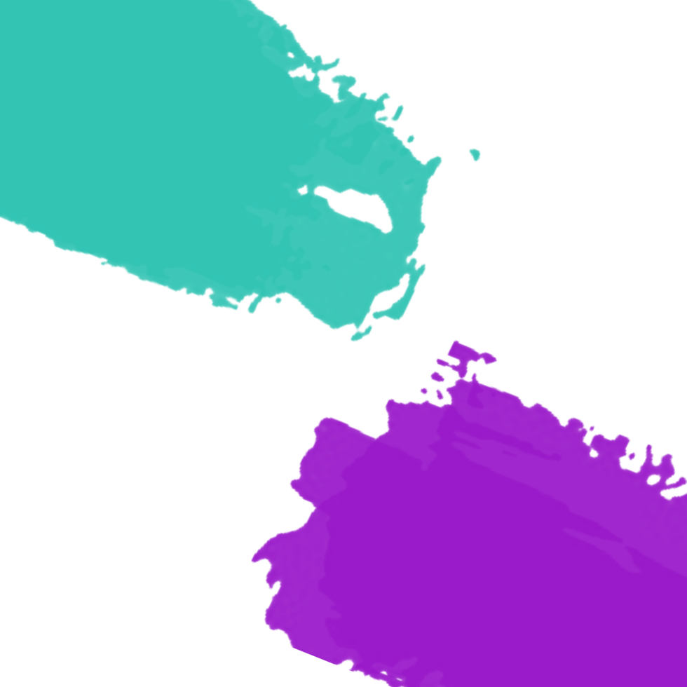 Abstract image with teal and purple color blocks shapes design art png