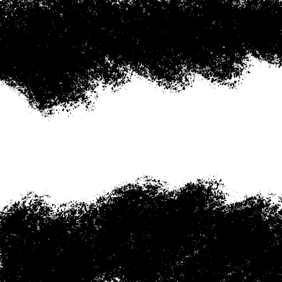 A Simple Black and White Abstract Image of a Horizontal Line with Irregular Edges png