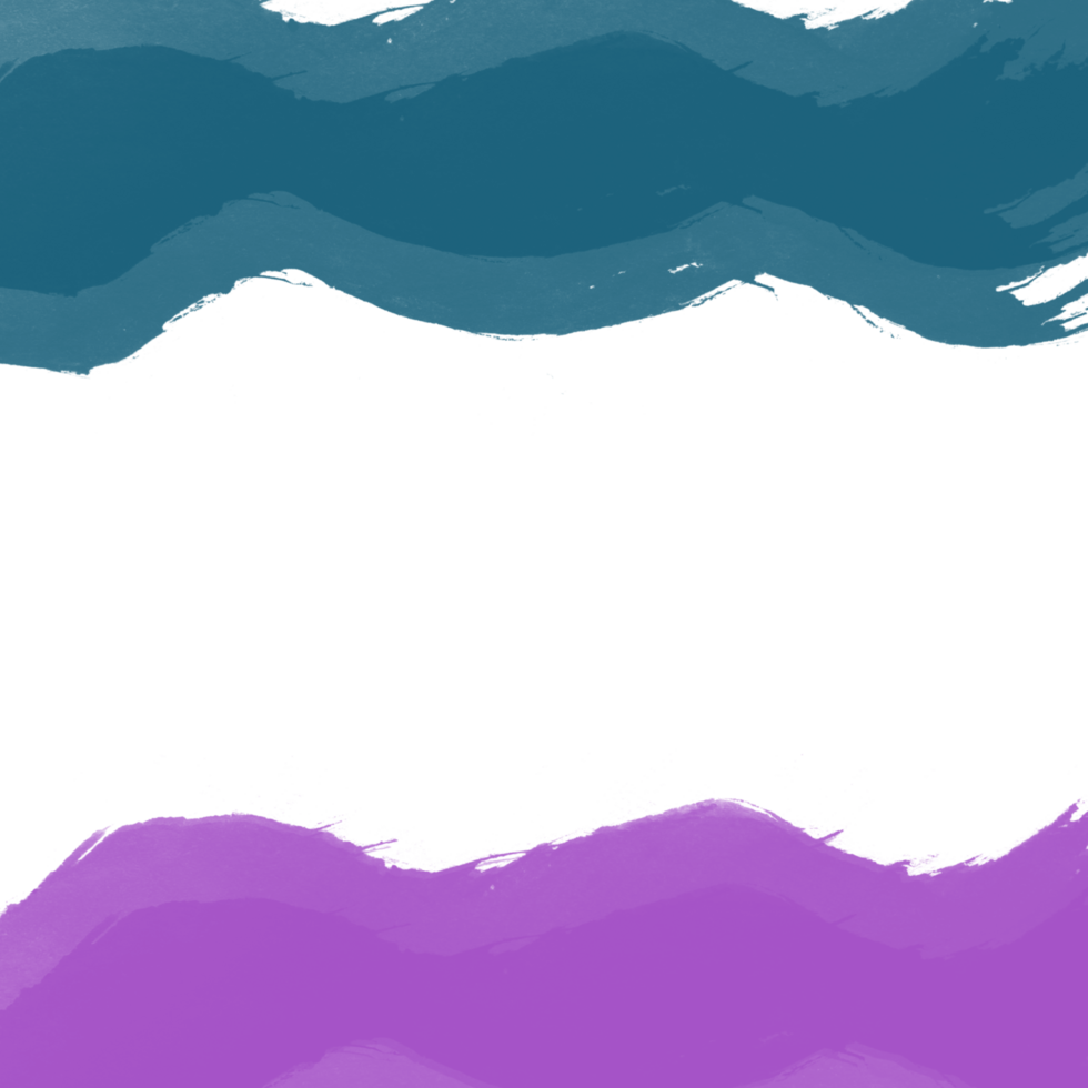 Abstract Tricolor Design Teal White and Purple Horizontal Stripes png