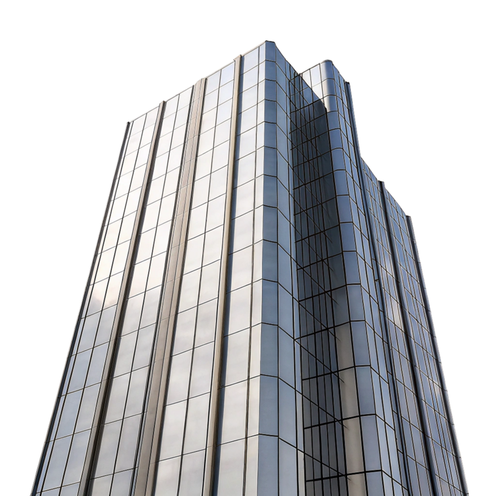 Modern Glass Skyscraper Architecture Building Exterior Design png