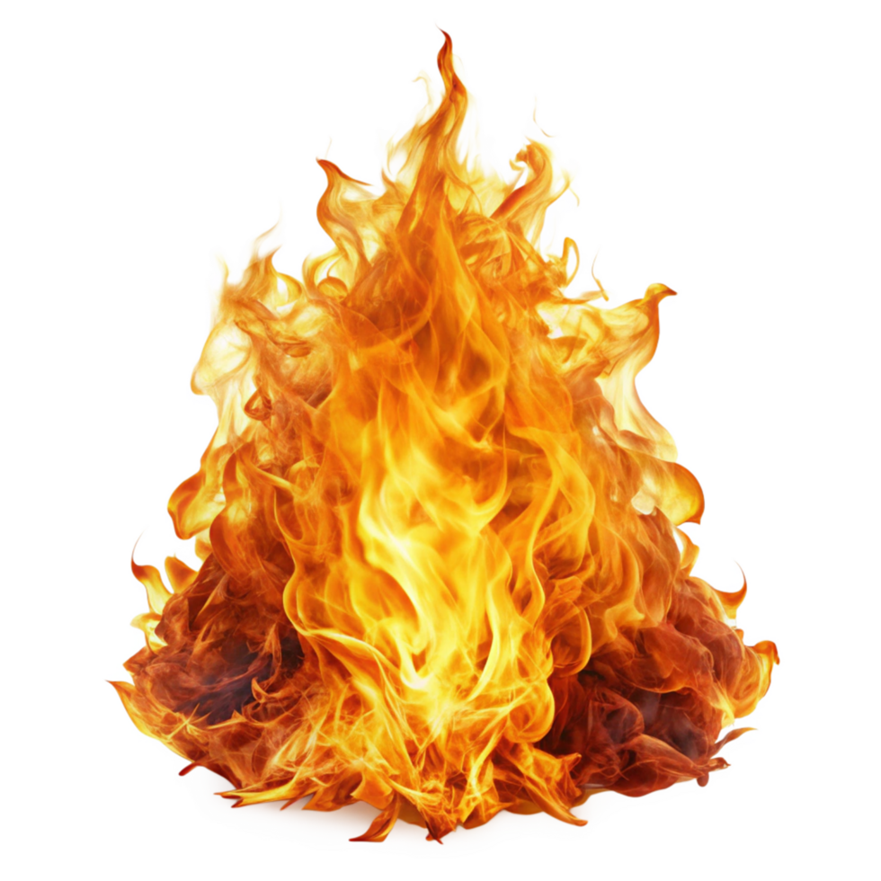 Fiery Inferno Blaze Burning Brightly Hot Flames Combustion Energy Heat png