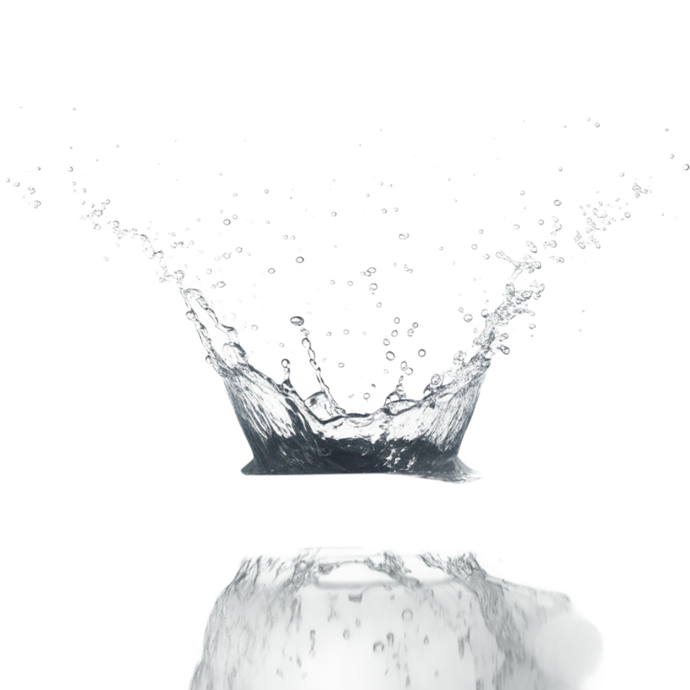 Stunning Water Splash Crown on Black Background High Resolution Image Perfect for Backgrounds Websites and Designs png