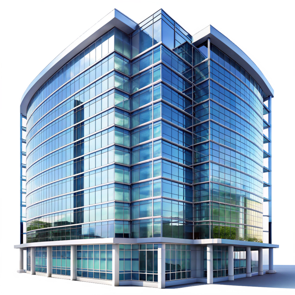 Modern Glass Office Building Architectural Design png