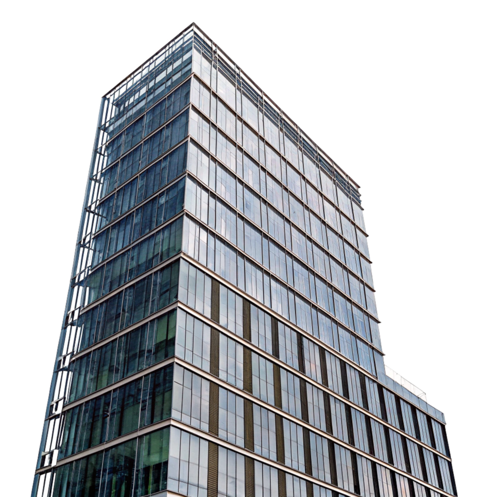 Modern Glass Skyscraper Building Exterior Architecture Design png