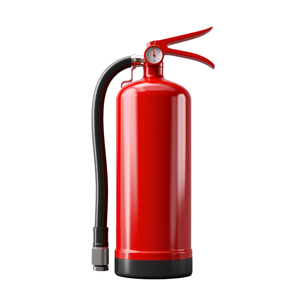 Red 3d Fire Extinguisher Safety Equipment for Fire Prevention and Emergency Response png