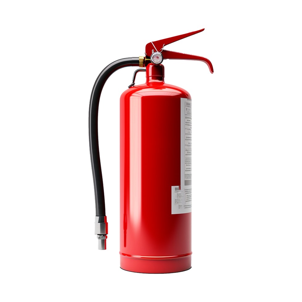 Red Fire Extinguisher Safety Equipment for Fire Suppression Emergency Response png