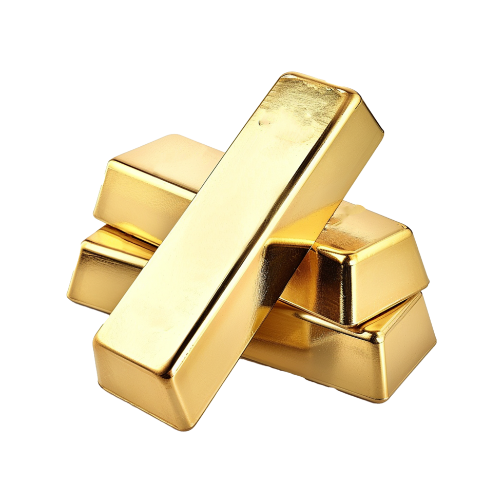 A Stack of Shiny Golden Bullions Precious Metal Bars Wealth Concept png