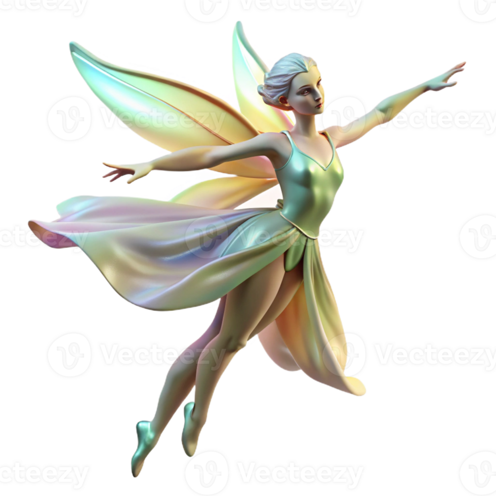 elegant contemporary A Graceful Sylph Dancing on the Wind Ether png