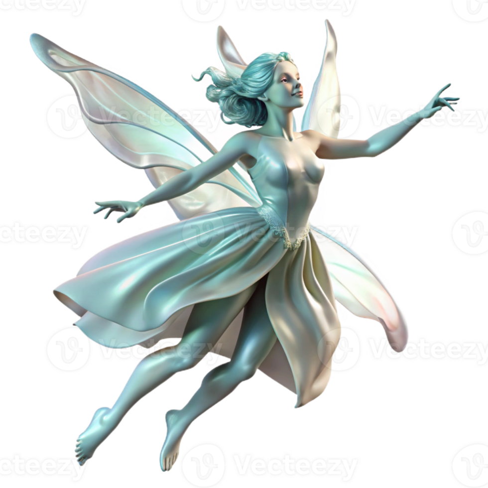 elegant vintage A Graceful Sylph Dancing on the Wind Ether png